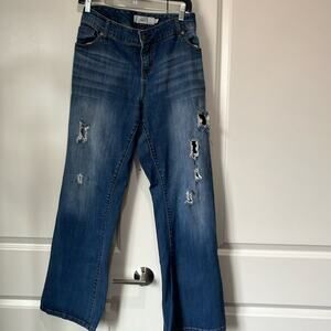 Torrid Distressed Boot Cut Jeans Size 16R